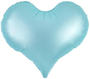 24" Сердце Люкс, Голубое матовое / Китай 24843