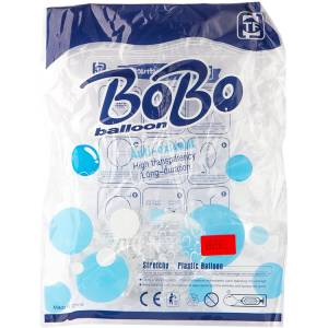 Bubble Bobo Сфера 10" б/p, синяя уп. (Китай)/1204-1528