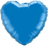 Сердце синее 4"