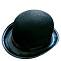 Шляпа "Котелок взросл. черная" (Китай) 13501, 12473-5