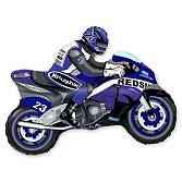 МИНИ Мотоциклист синий 1206-0359