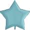 Звезда пастель голубая 9" 1204-0771