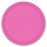 Тарелка темно-розовая 17 см. 8шт. 1502-1106