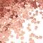 Конфетти фольга звезда "Розовое золото" хром 1,5 см 50 гр./6015355