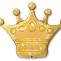 Корона золото / Qualatex 1207-2785