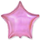 Звезда фольга Нежно-розная 45 см с гелием