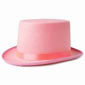 Шляпа "Цилиндр" розовая, фетр /6231792