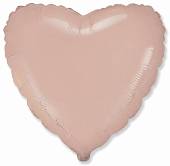 Сердце пудровый макарунс 18" / Flexmetal 201500PLN/1204-1332