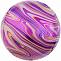 Сфера 3D Мраморная иллюзия сиреневый агат 24" (Китай)/550573F