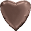 18" Сердце какао сатин (Россия) 221066/1204-1221