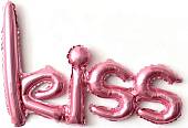 Надпись "KISS" розовый 30"/76 см. 16111