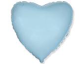Сердце пастель голубое 18" 1204-0537