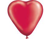 Сердце 10"  кристалл красное (ит) 1105-0014