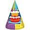Колпак "Торт Birthday" 6 шт. /1501-1149