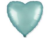 Сердце Сатин Blue 18"/1204-0953