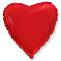 Сердце 9" красное 1204-0174