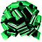 Бант-шар металлик Зеленый 36 см/ 6231190