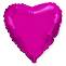 Сердце 9" лиловое/малиновое 1204-0173