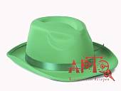 Шляпа с лентой зеленая UU-1843-4