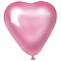 Сердце 10" металлик розовое (ит)               