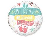 18" WELCOME SWEET BABY (Flexmetall)/1202-3090