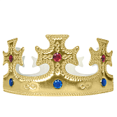 Корона тканевая "Монарх" золото 57*8,5 см./6231664