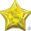 Звезда Блеск переливы Желтая 19" (Анаграм) /1205-0136