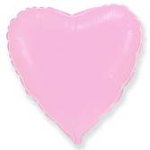 Сердце розовое пастель 32" 1204-0705