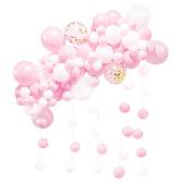 Гирлянда Розовый микс макарунс из воздушных шаров, 67 шт. в уп./6233257