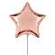 Звезда металлик розовое золото 9" 1204-1161