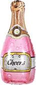 Бутылка шампанского Золотая корона, розовый 35" (Китай)/19589