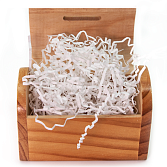 Наполнитель для коробок Снежно-белый бумажный 50 гр (Китай)/Н013