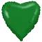 Сердце 9" зеленое 1204-0172