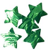 Конфетти для шаров "Звезда зеленая" d=4,5 см., 50 гр.