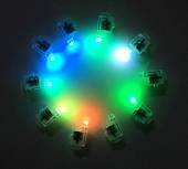 Светодиод разноцветный, с эффектом мерцания 1*2 см/3850А