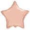 Звезда фольга Розовое Золото 45 см с гелием