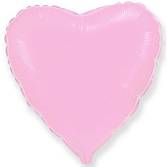 Сердце пастель розовое 18" 1204-0538