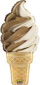Мороженое, Вафельный стаканчик Шоколадный/Крем-брюле 32" / Betallik 35802WE
