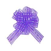 Текстильный бант-шар Тонкие полосы, Фиолетовый 15 см./6231857