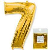 Цифра "7" - золото в упак/ Flexmetal