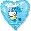 18" Сердце Hello Kitty с зонтиком/1202-2039