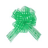 Текстильный бант-шар Тонкие полосы, Зеленый 15 см./6231859