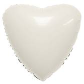Сердце фольга Пудра 45 см с гелием