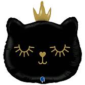 Голова кошки черная в короне / Grabo 1207-4602