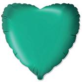 Сердце Сатин Green 18"/1204-1493