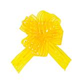 Текстильный бант-шар Тонкие полосы, Желтый 15 см./6231858