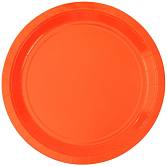 Тарелка оранжевая 23 см. 6 шт. 1502-6204