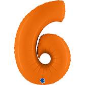 Цифра "6" -  Оранжевая пастель /Grabo                     