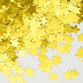 Конфетти фольга звезда "Сусальное золото" хром 1,5 см 50 гр./6015357