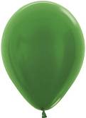 Шар Зеленый металлик 30 см с гелием